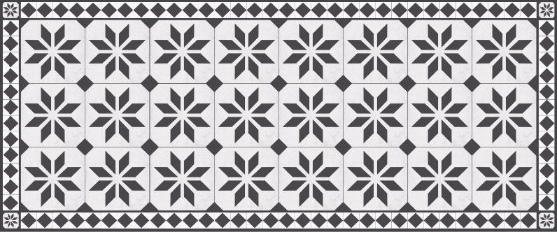 Tapete vinílico mosaico carpete vintage - TenStickers