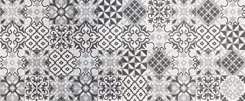Tapete vinílico azulejos crearreda gris - TenStickers