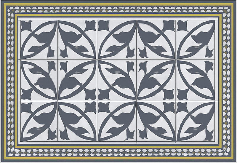 Tapete vinílico sala de estar com aparência de encaustico - TenStickers