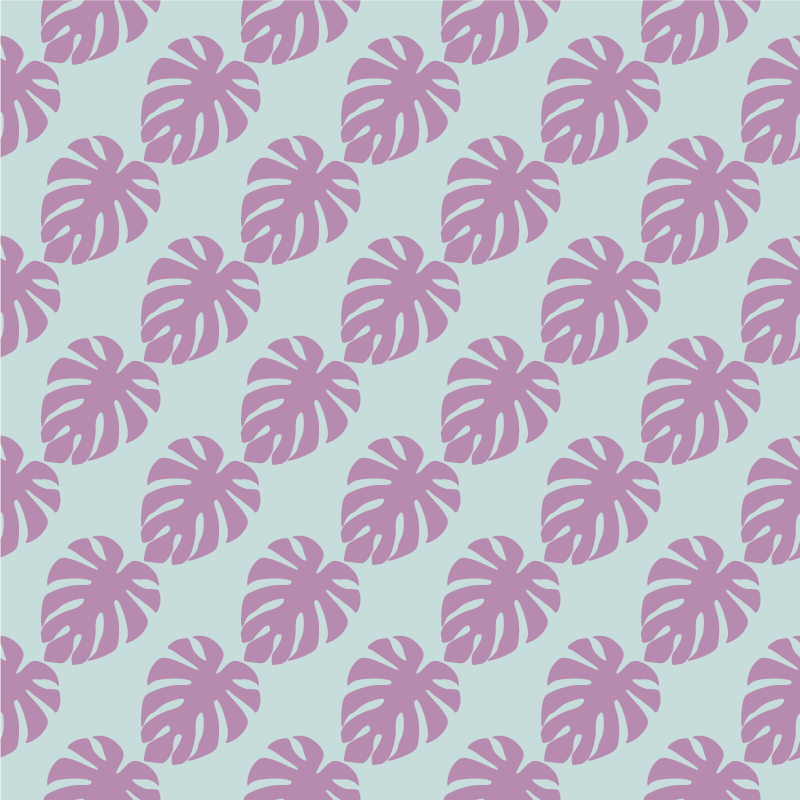 Tapete vinílico flores e plantas estampa de folhas - TenStickers