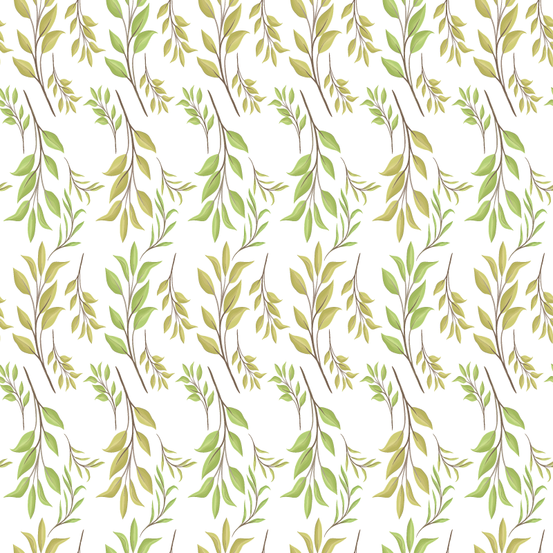 Tapete vinílico flores e plantas em motivo verde exuberante - TenStickers