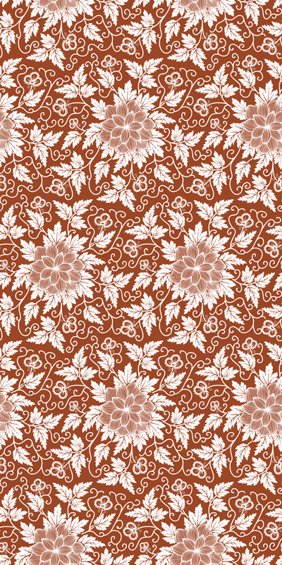 Tapete vinílico flores e plantas composição botânica - TenStickers