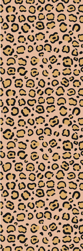 Tapete vinílico estampa de animal leopardo pastel - TenStickers