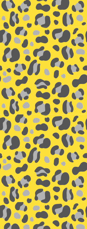 Tapete vinílico estampa de animal onça pantone - TenStickers