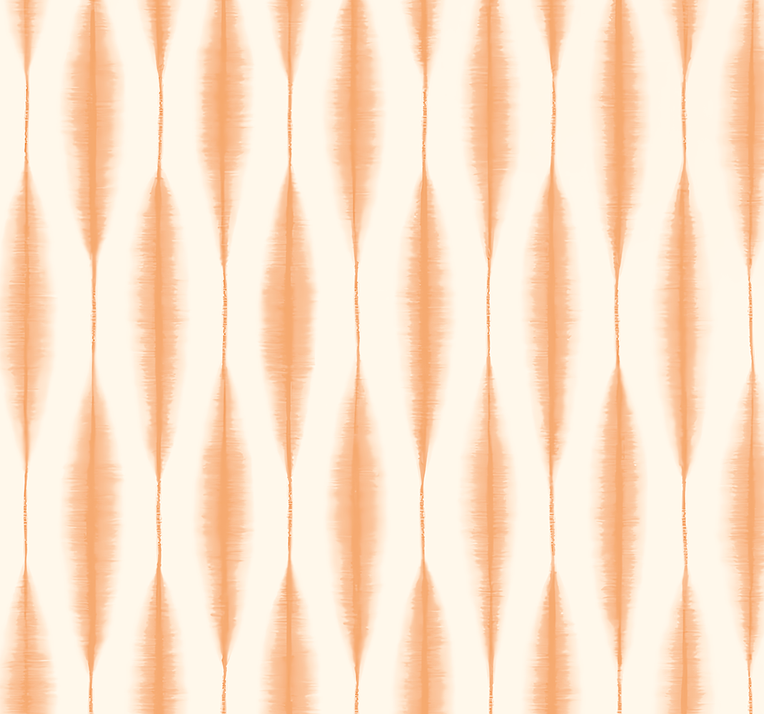 Tapete vinílico geométricas ikat kasuri laranja - TenStickers