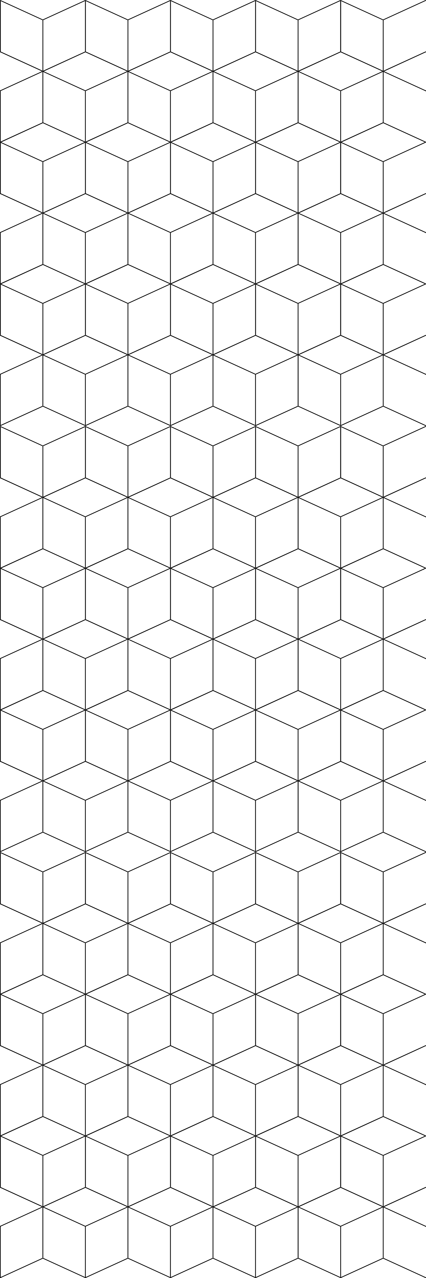 Tapete vinílico geométricas padrão cubos geométricos - TenStickers