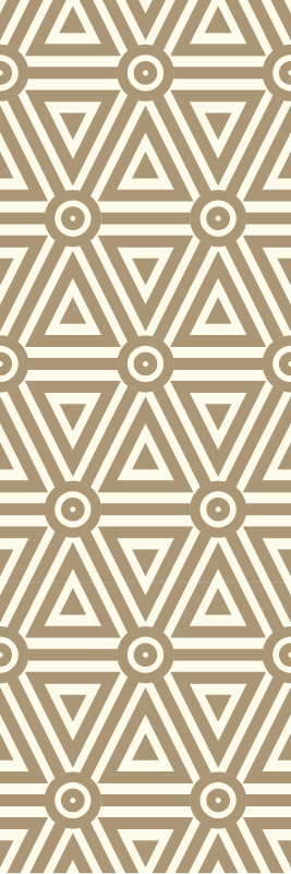 Tapete vinílico geométricas estilo retrô vintage - TenStickers