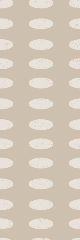 Tapete vinílico geométricas padrão de círculos brancos - TenStickers