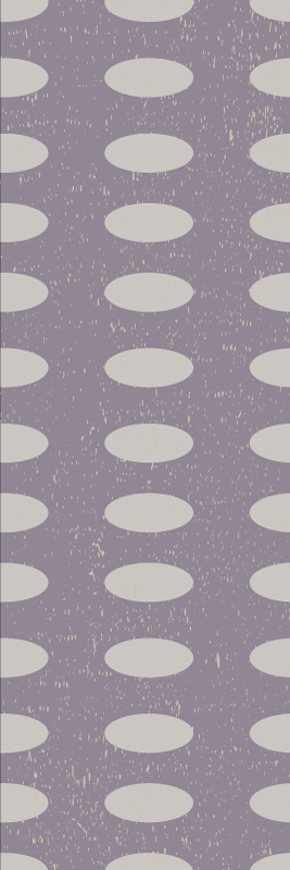 Tapete vinílico geométricas círculos cinza e roxo - TenStickers