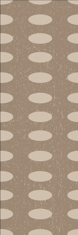 Tapete vinílico geométricas padrão círculos marrons - TenStickers