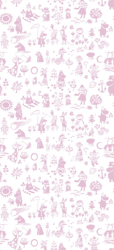 Tapete vinílico quarto momi rosa - TenStickers