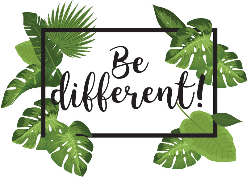 Tapete vinílico flores e plantas seja diferente - TenStickers