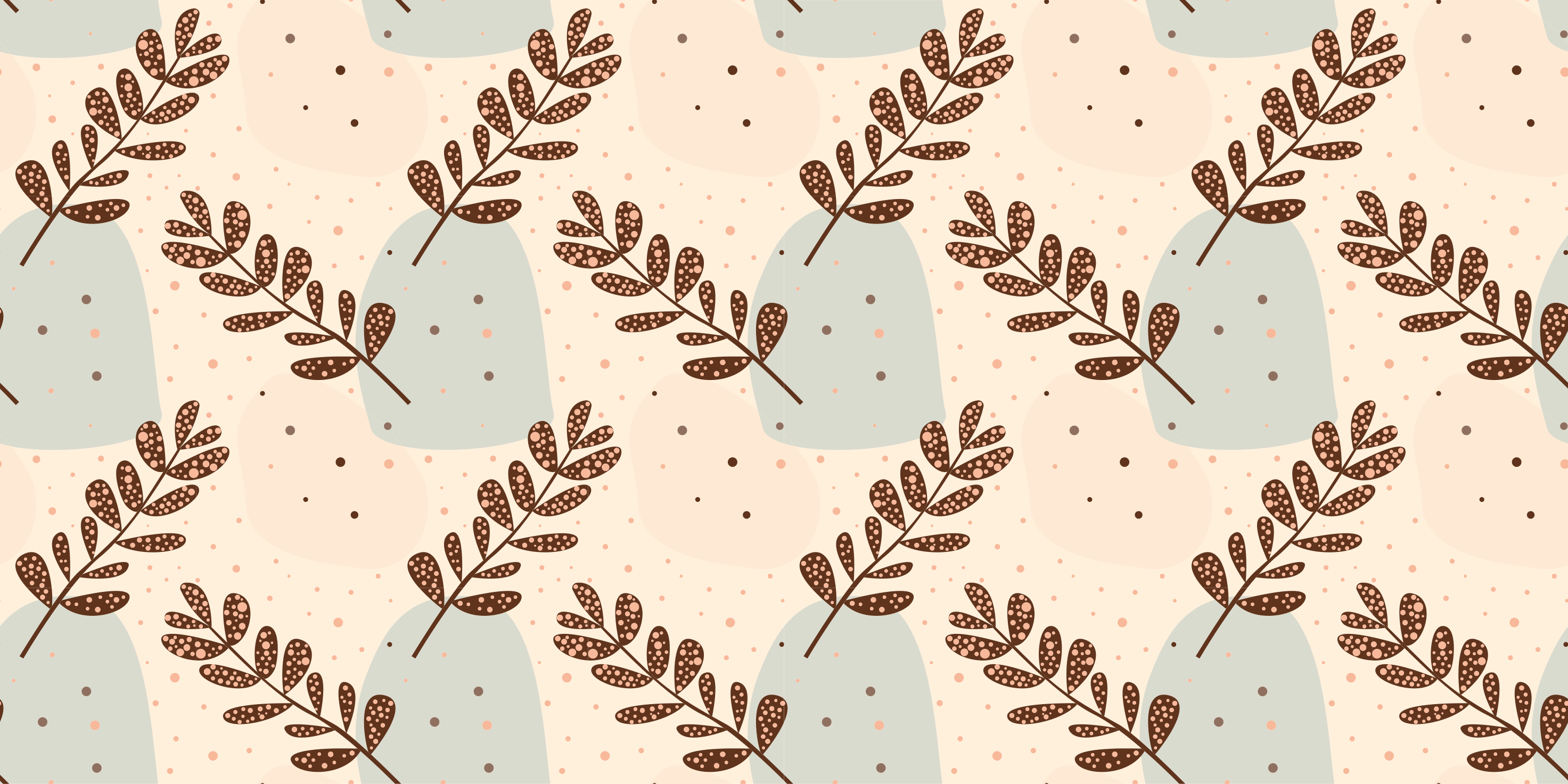 Tapete vinílico flores e plantas em tons pastel - TenStickers