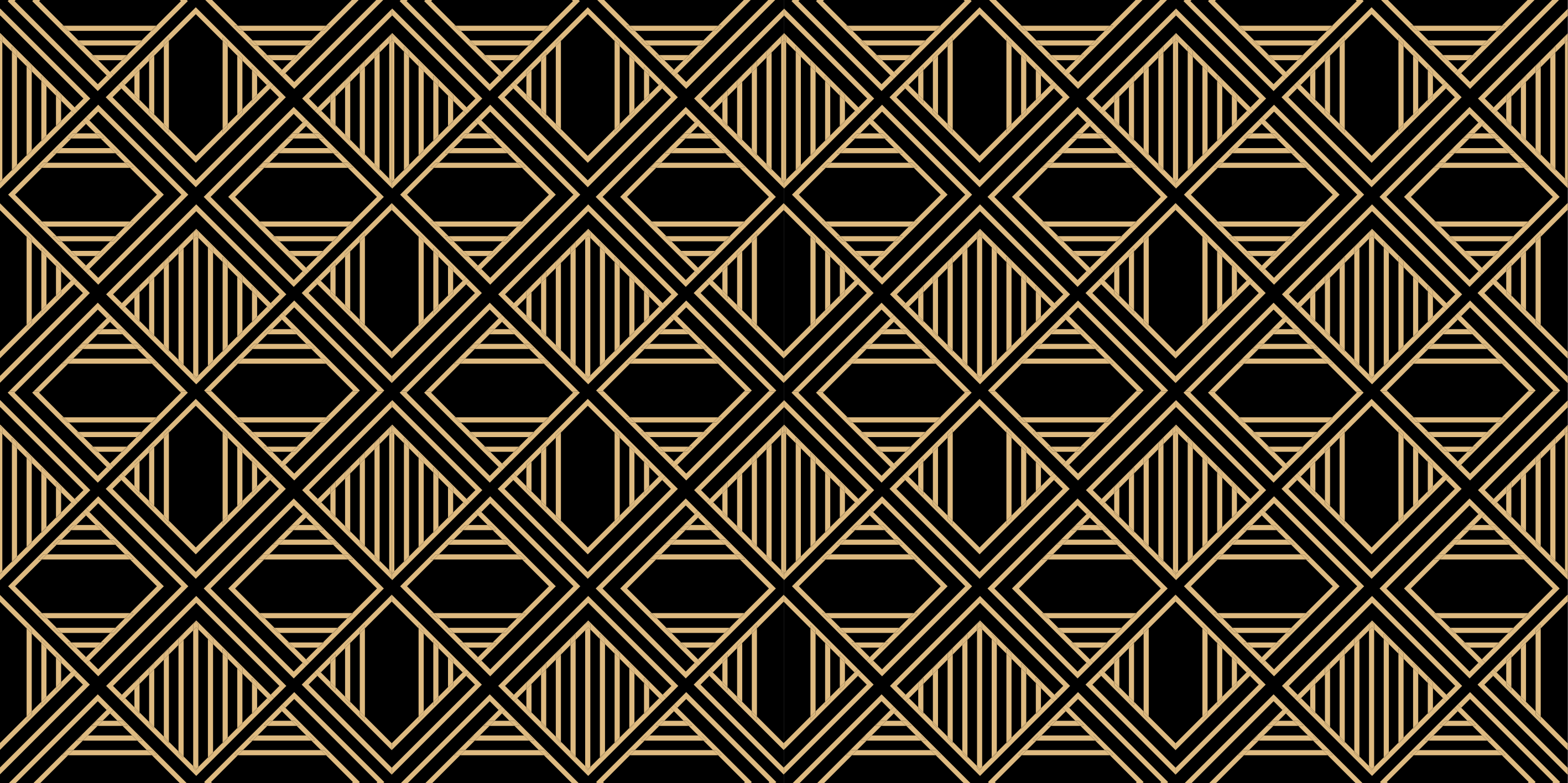 Tapete vinílico geométricas estilo art déco gatsby - TenStickers