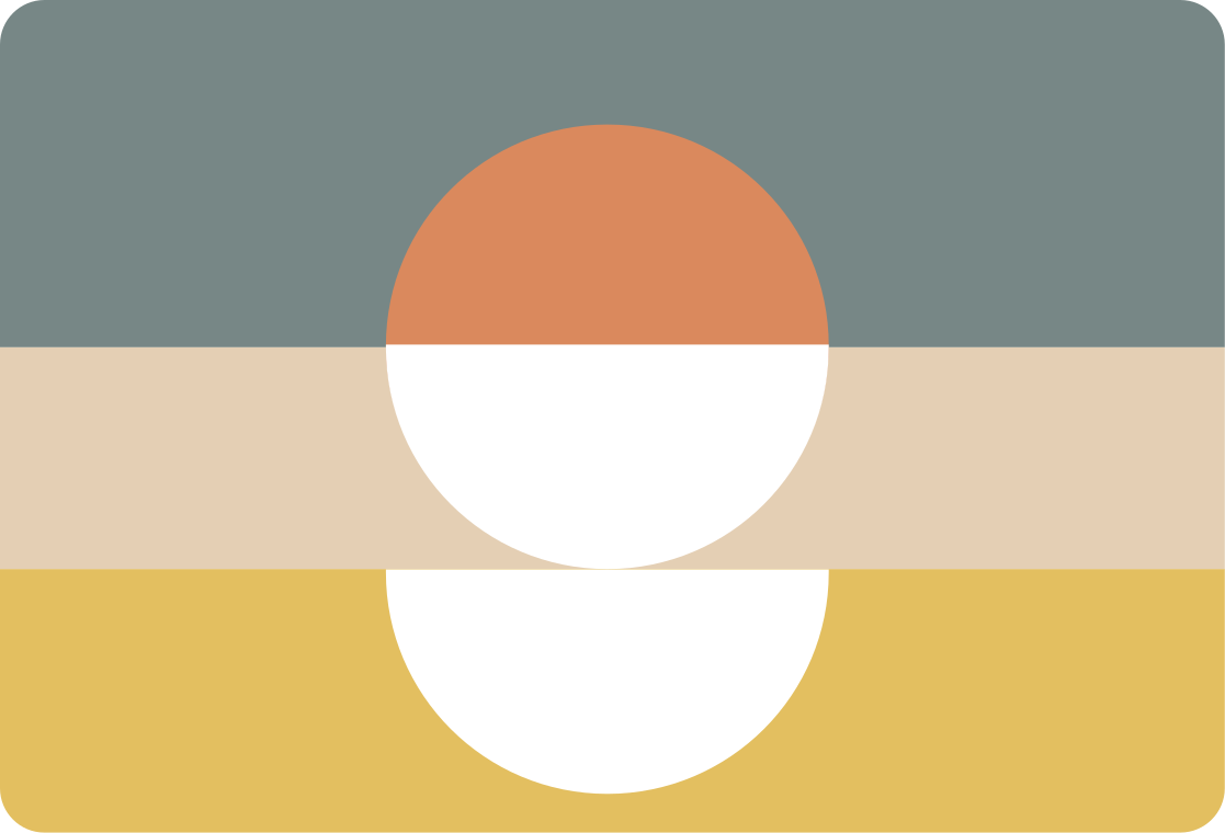 Tapete vinílico geométricas arte abstrata com círculos - TenStickers