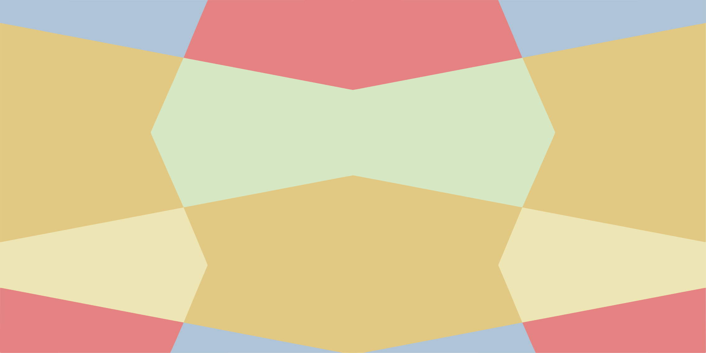 Tapete vinílico geométricas em blocos de cor pastel - TenStickers