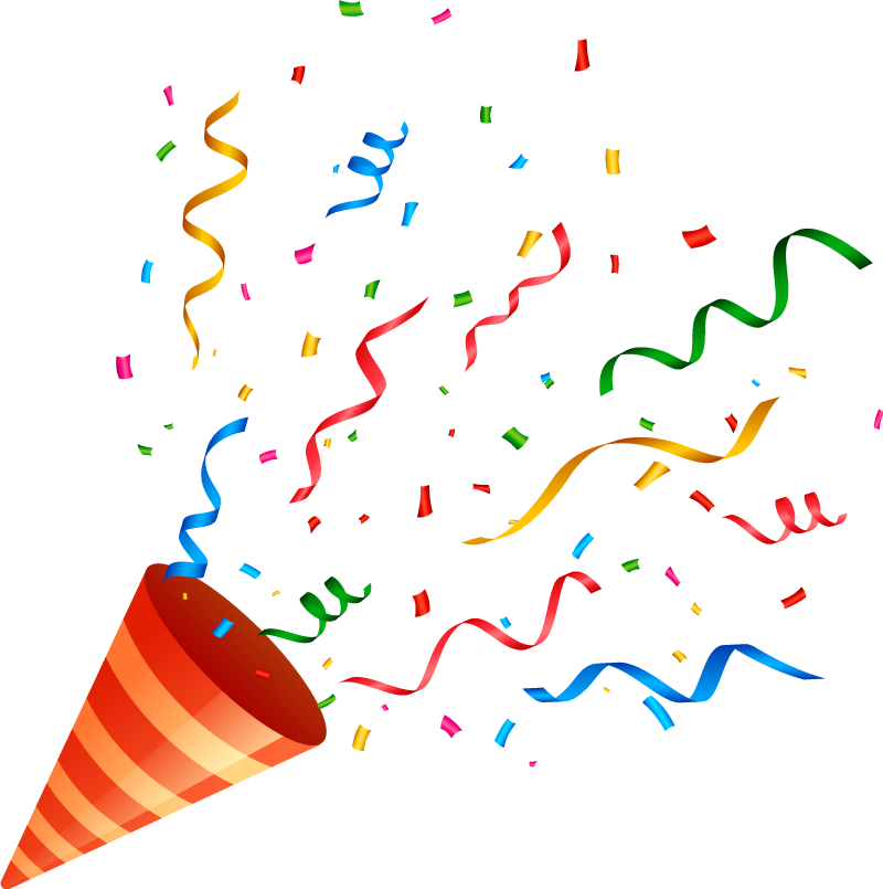 Tapete vinílico geométricas confete de celebração - TenStickers