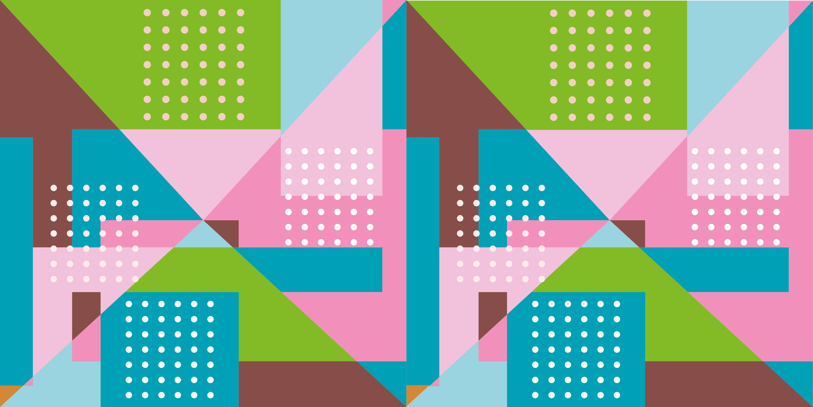 Tapete vinílico geométricas padrão pastel - TenStickers