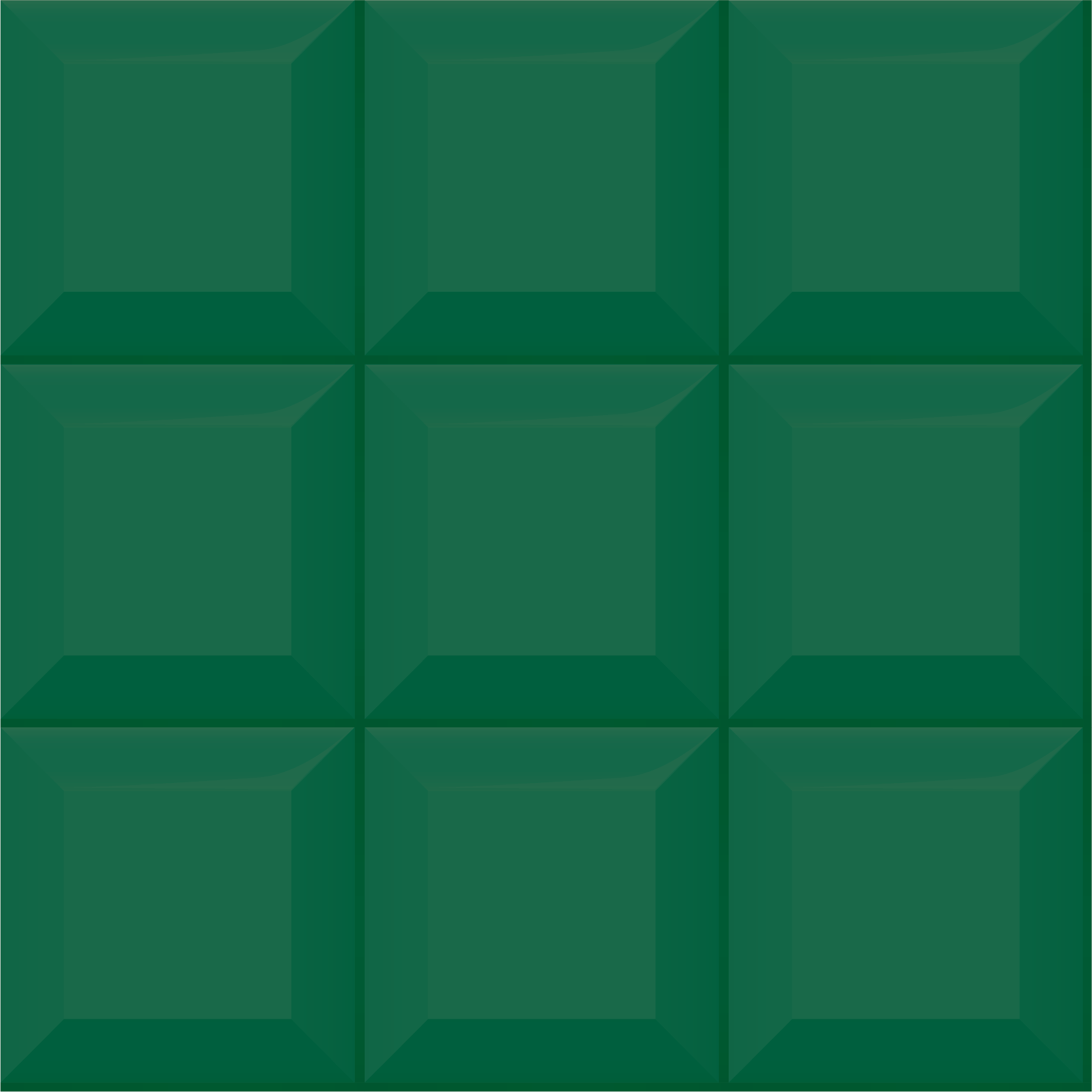 Tapete vinílico geométricas azulejos 3d verdes - TenStickers
