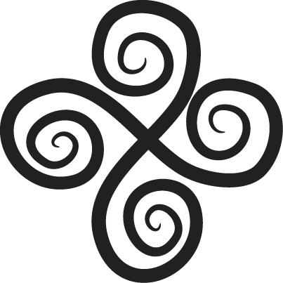 Tapete vinílico geométricas elemento elegante em espiral - TenStickers
