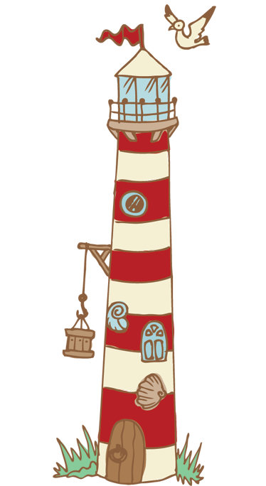 Tapete vinílico criança com design de farol - TenStickers