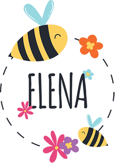 Tapete vinílico criança adesivo nome personalizado primavera - TenStickers