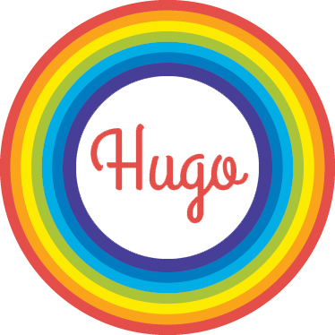 Tapete vinílico criança círculo arco-íris com nome - TenStickers