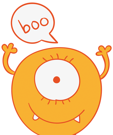Tapete vinílico criança adesivo armário monstro amarelo - TenStickers