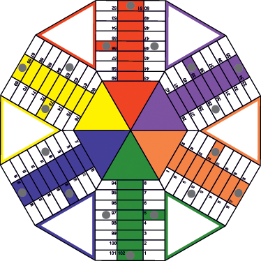 Tapete vinílico criança adesivo tabuleiro geométrico - TenStickers