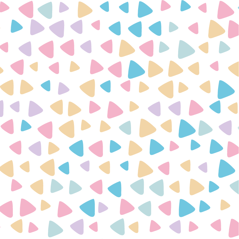 Tapete vinílico criança padrão infantil cores pastel - TenStickers