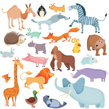 Tapete vinílico criança adesivo feras selvagens - TenStickers