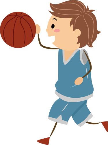 Tapete vinílico criança adesivo infantil basquete - TenStickers