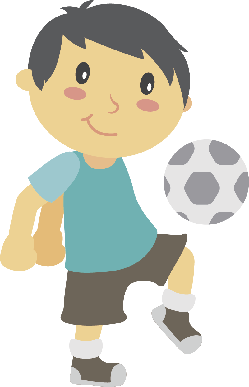 Tapete vinílico criança jogando futebol - TenStickers