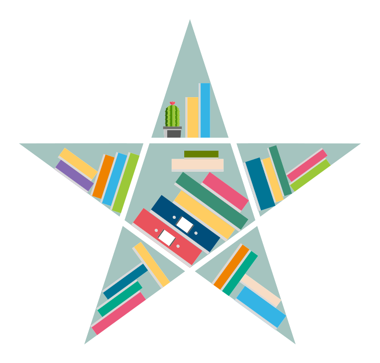 Tapete vinílico criança leitor de estrelas - TenStickers