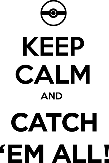 Tapete vinílico de jogos pokémon fique calmo - TenStickers