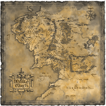 Tapete vinílico de mapa mundial decorativo médio - TenStickers