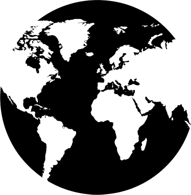 Tapete vinílico de mapa mundial círculo decorativo - TenStickers