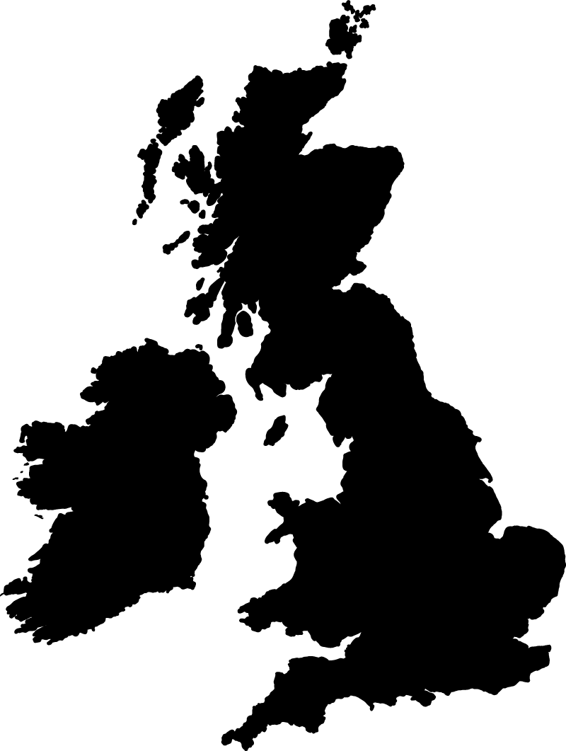 Tapete vinílico de mapa mundial inglaterra monocolor - TenStickers
