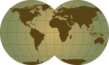 Tapete vinílico de mapa mundial design esfera verde - TenStickers