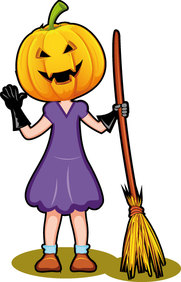 Tapete vinílico criança ilustração de halloween - TenStickers