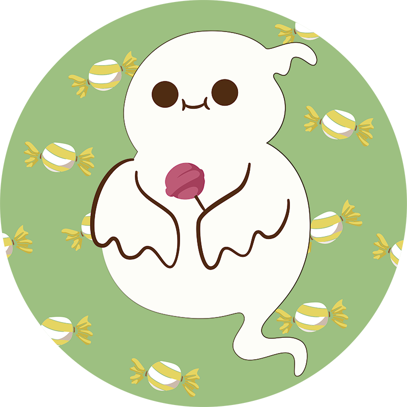 Tapete vinílico criança fantasma divertido - TenStickers