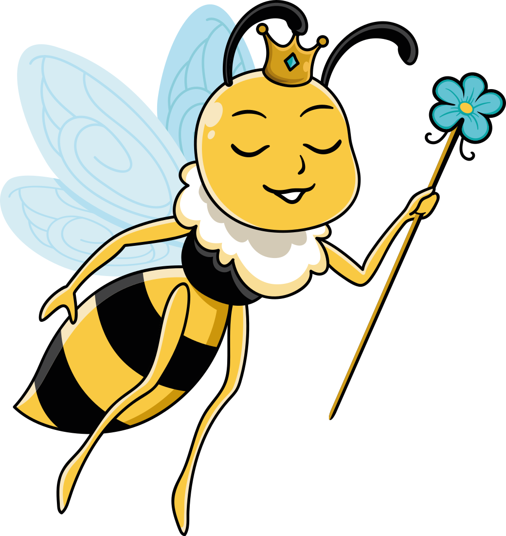 Tapete vinílico criança design de abelha fada - TenStickers