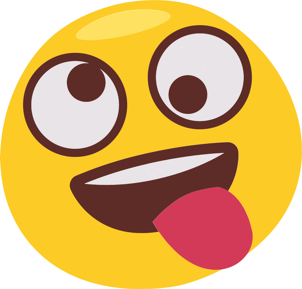Tapete vinílico criança rosto de emoji divertido - TenStickers