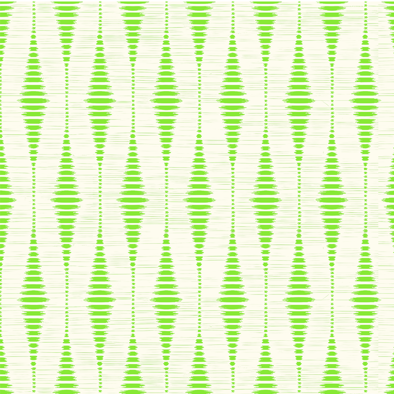 Tapete vinílico geométricas ikat verde rabaul - TenStickers
