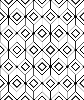 Tapete vinílico geométricas elementos de diamante modernos - TenStickers