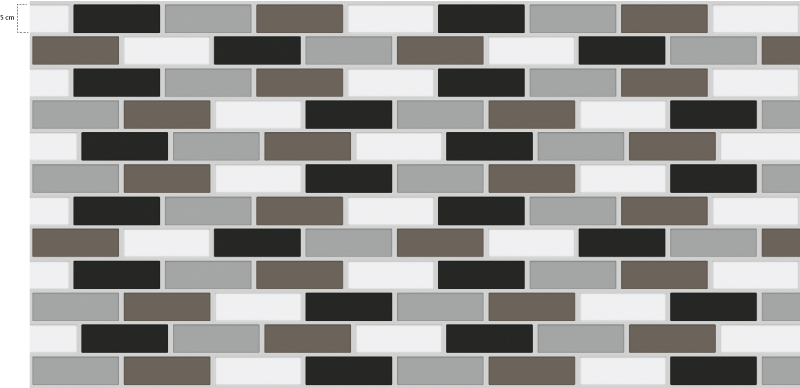 Tapete vinílico cozinha com borda de azulejos cinza - TenStickers