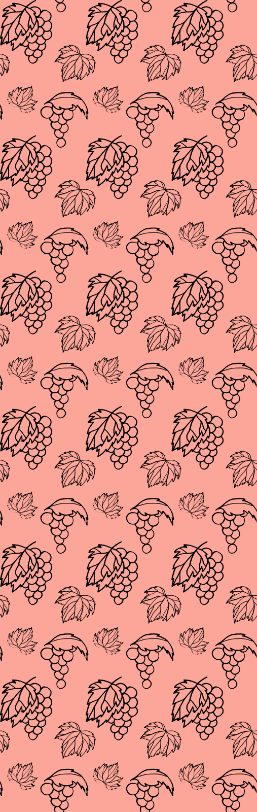 Tapete vinílico quarto design uvas rosa africano - TenStickers