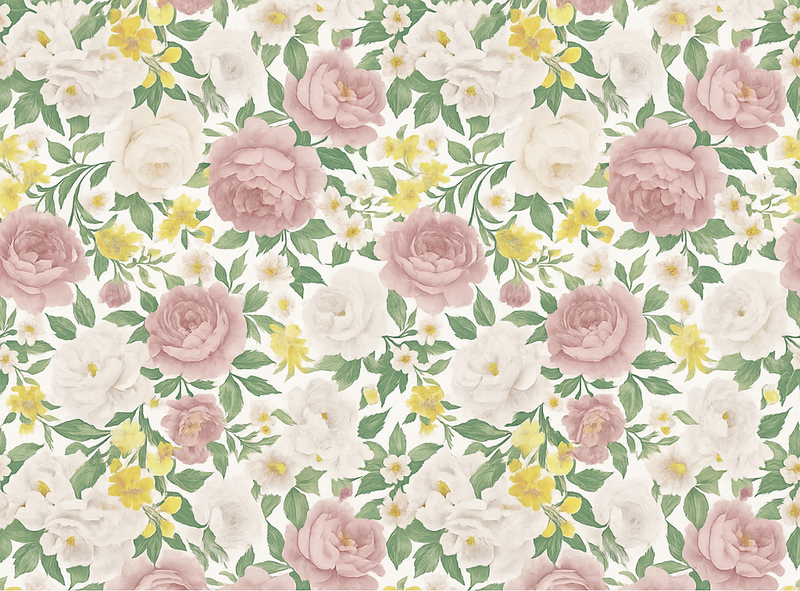 Tapete vinílico quarto motivo botânico misterioso esfumado - TenStickers