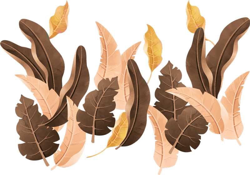 Tapete vinílico quarto plantas bege savannah - TenStickers