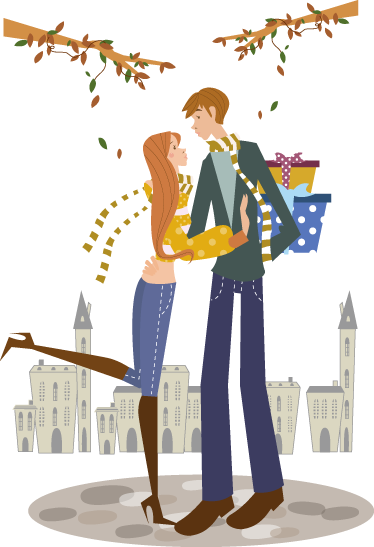 Tapete vinílico quarto casal outonal - TenStickers